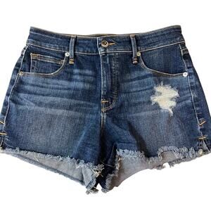 Good American Good Curve Denim Cut Off Shorts Women Size 2